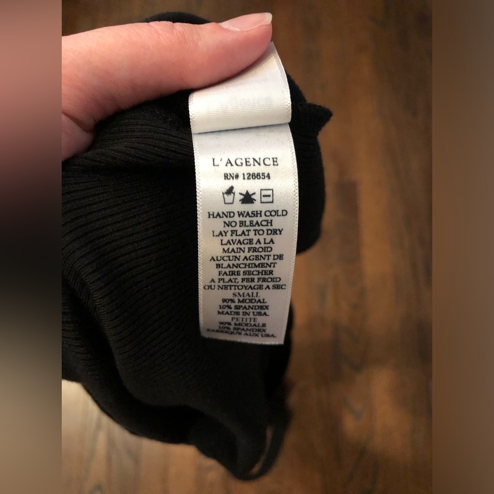 L'AGENCE Women's S Ivanna Midi Tank Bodycon Scoop Neckline Dress in Black - EUC! - Picture 10 of 13